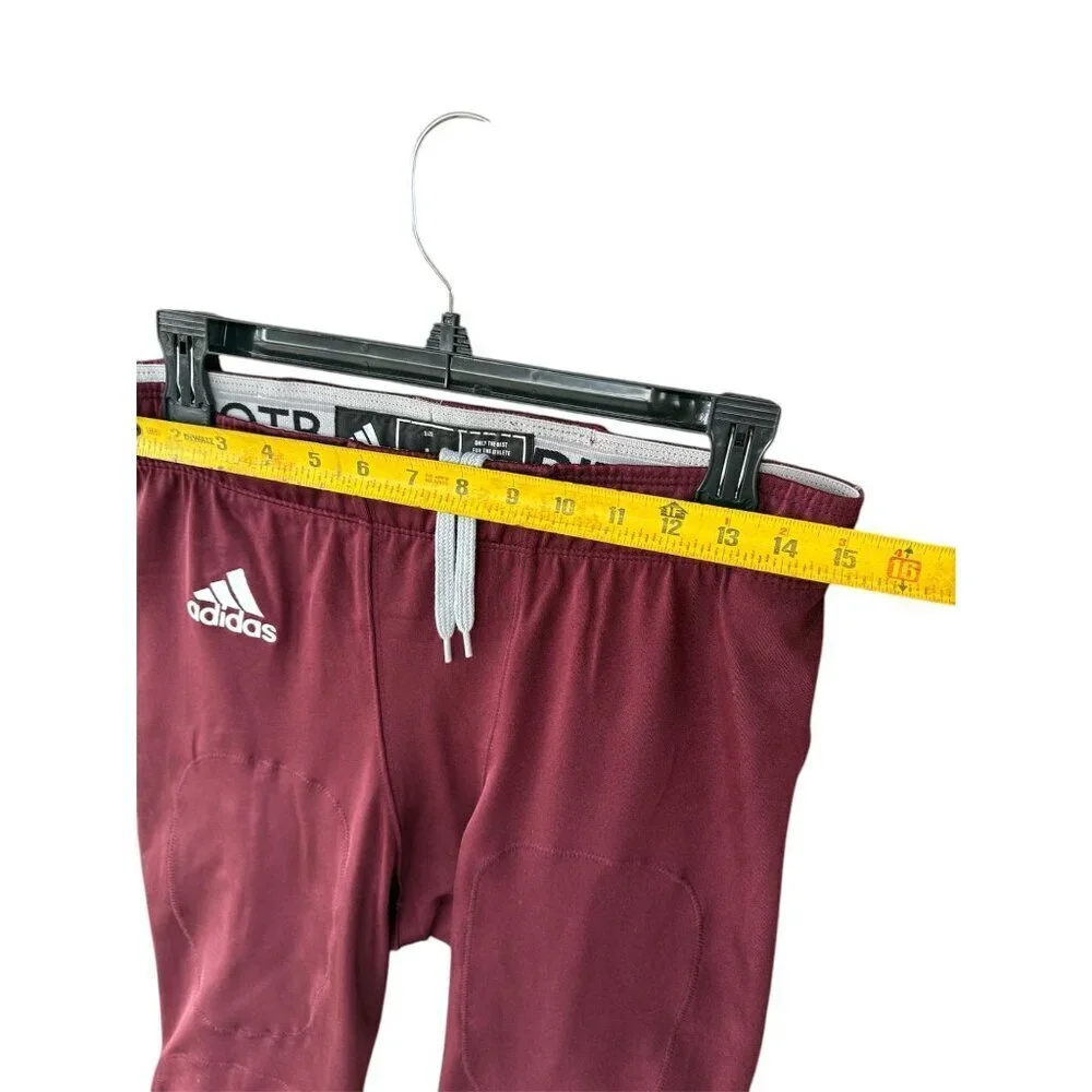 Adidas Maroon Football Padded Compression Pants Large